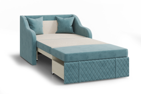 Диван прямой Том, бирюзовый